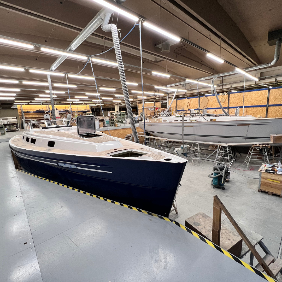 Einblick Werfst Saare Yachts